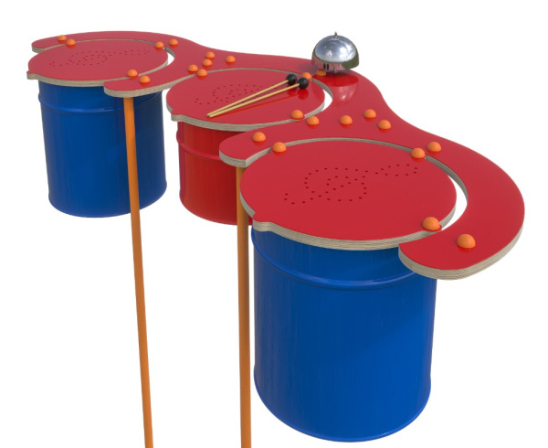 Музыкальные площадки и метеостанции + Элемент музыкальной площадки Ритмика - барабанная установка