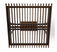 Перголы + Пергола тент с качелями (наклоная) - МФ 78.03.01-01.И1 /без поликарбоната/