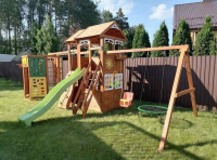 Детские уличные комплексы + Детская площадка IgraGrad Клубный домик 2 с WorkOut Luxe