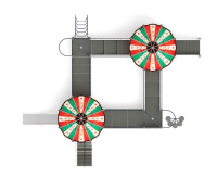 Детские уличные комплексы + Карнавал (Шапито) - ДИК 2.22.06-01 - Игровой комплекс H=1200