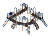 Детские уличные комплексы + Детский игровой комплекс «Остров детства» H=1200, 2000 ДИК 27-803