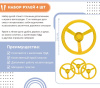 Рули "Имитации транспорта" 4 шт