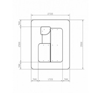 Теневые навесы, беседки + Домик с часами (Коричневый) - МФ 10.01.09-02