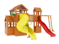 Детские уличные комплексы + Детская площадка IgraGrad Клубный домик Макси с трубой