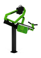 Уличные тренажеры + Бицепс стоя (красный) - Уличный тренажер - СТ 035-11.И1