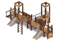 Детские уличные комплексы + Королевство (Картонное) - ДИК 1.15.05-12