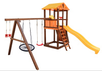 Детские уличные комплексы + ИК Perfetto sport «Pitigliano-5» + качели "Паутина"