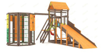 Детские уличные комплексы + Всесезонная площадка IgraGrad С Gride с WorkOut SF2