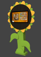 Навесные мультимедийные комплексы + Мультимедийный развивающий комплекс «AVKompleks Multi 27» в форме подсолнуха с опорой