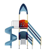 Детские уличные комплексы + Детский игровой комплекс «Космопорт» H=2000, 750 ДИК 31-1404