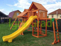 Детские уличные комплексы + Детская площадка IgraGrad Крепость Фани Deluxe +
