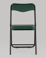 Складные стулья + Складной стул Джонни экокожа зелёный каркас черный матовый