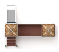 Детские уличные комплексы + Королевство (Картонное) - ДИК 1.15.02-22 - Игровой комплекс H=750