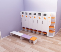 Детские стульчики и кресла + Детская скамейка 3-местная