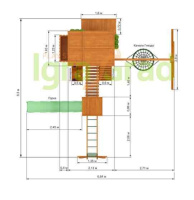 Детские уличные комплексы + Детская площадка IgraGrad Клубный домик Макси Luxe