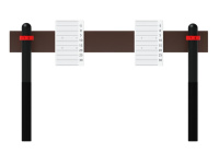 Уличные турники и брусья (Воркаут) + Воркаут скамья для наклонов ОВ 02-124 (108)