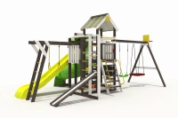 Уличные игровые комплексы для детей + Детская игровая площадка IgraGrad X4
