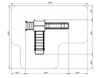 Детские уличные комплексы + Лукоморье - ДИК 2.25.04-01 - Игровой комплекс H=1200