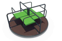 Детские качели + Карусель четырехместная  ИО 06130