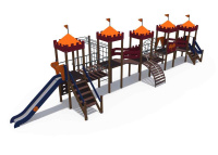 Детские уличные комплексы + Детский игровой комплекс серии империя "Крепость" Н-900 и Н-1500 ДИО 02050