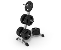 Стойки для гантелей, грифов и дисков + Стойка для хранения дисков 25/26 мм DFC D100117