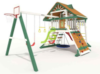 Детские уличные комплексы + Детская площадка IgraGrad Крепость Фани с рукоходом (Домик) мод.1