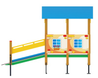 Детские уличные комплексы + Манеж Забота ИОДОВ 01-2003 (100)