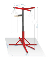 Оборудование для единоборств + Напольная конструкция для боксерских мешков FS11
