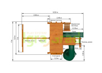 Детские уличные комплексы + Детская площадка IgraGrad Крепость Фани Deluxe 2