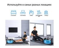 Гребные тренажеры + Гребной тренажер DFC RUNOW Black Wood