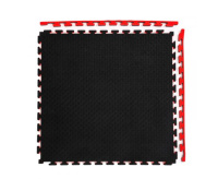 Напольные покрытия для зала + Будо-мат, 100 x 100 см, 20 мм, цвет чёрно-красный