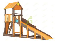 Детские уличные комплексы + Всесезонная площадка IgraGrad С Tower со скалодромом SF1