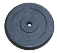Диски для штанг и гантелей + Диск обрезиненный BARBELL ATLET диаметр 26 мм
