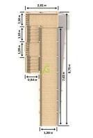 Детские горки + Зимняя горка IgraGrad Snow Fox, скат 8 м, без окраски
