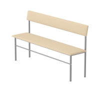 Банкетки, диваны медицинские + Банкетка медицинская со спинкой БМС (корпус серый)