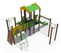 Детские уличные комплексы + Игровой комплекс Дворик Н-1200 ДИО 08070