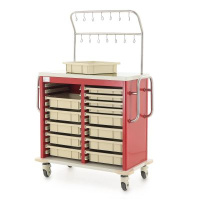 Тележки медицинские + Столик реанимационный, анестезиологический ИТТ006Х (ТМ-013АН-00)