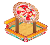 Песочницы + Песочница с навесом Ромашка (Пряничный домик) - ИО 5.01.16-03