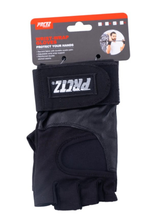 Перчатки для фитнеса + Перчатки для фитнеса c фиксатором запястья PRCTZ WRIST-WRAP GLOVES "M"