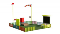 Детские уличные комплексы + Метеоплощадка для ДОУ и СОШ Стандарт МП-001