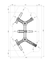Детские уличные комплексы + Карандаши - ДИК 2.26.07-01.С - Игровой комплекс Н=1200
