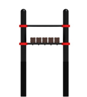 Уличные турники и брусья (Воркаут) + Воркаут скамья с фиксацией ОВ 02-126 (108)