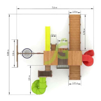 Детские уличные комплексы + Детская площадка IgraGrad Комбо SF с двумя трубами