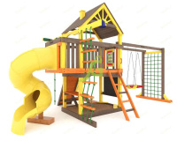 Детские уличные комплексы + Детская площадка IgraGrad Шато с трубой (Дерево) мод.2