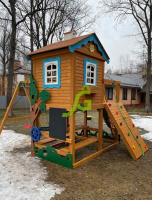 Детские уличные комплексы + Детская площадка IgraGrad Домик 2 Совёнок