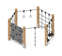 Детские уличные комплексы + Спортивная серия (лиственница) СК 1.08.01-Л.И1