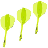 Аксессуары для игры в дартс + Литые оперения с хвостовиками Winmau Fusion Medium Neon Yellow SHAPE #6 (желтые)