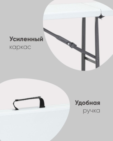 Складные стулья + Скамейка складная Кейт 180 коричневая