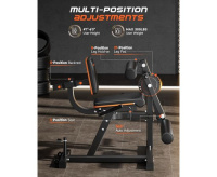 Тренажеры силовые нагружаемые дисками + Тренажер для сгибания-разгибания ног DFC D030