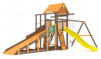 Детские уличные комплексы + Всесезонная площадка IgraGrad С Fort с сеткой SF1